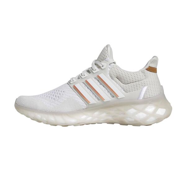 Adidas UltraBoost WEB DNA Women Running Shoes Grey One/White/Copper Metallic 9US - Picture 3 of 7